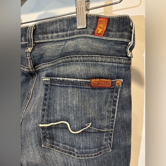 7 For All Mankind Jagger Womans Bootcut dark wash‎ jeansSize 29 - Picture 4 of 10